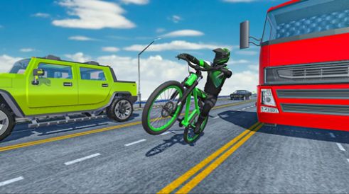 疯狂的交通自行车骑士3D截图