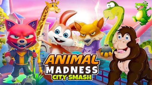 动物疯狂城市粉碎Animal Madness City Smash截图