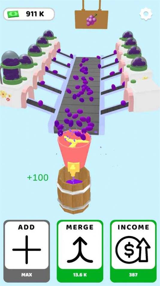 Grape Factory Idle游戏中文版手机安装下载截图