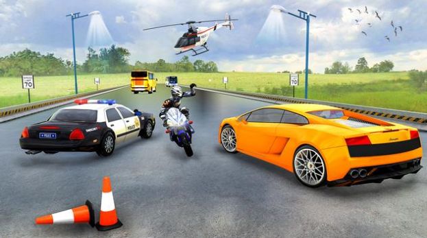 警车追逐逃跑比赛游戏官方版下载截图