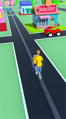 纸张运送自行车冲刺3D最新版截图
