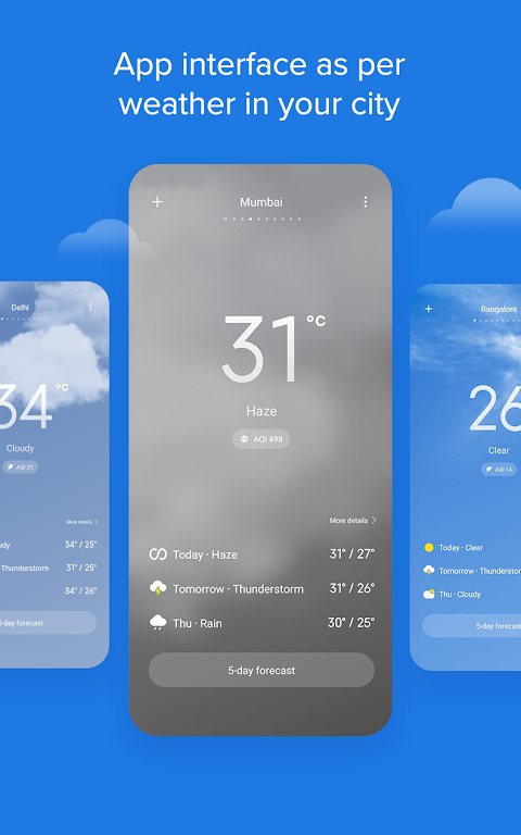 小米天气预报截图