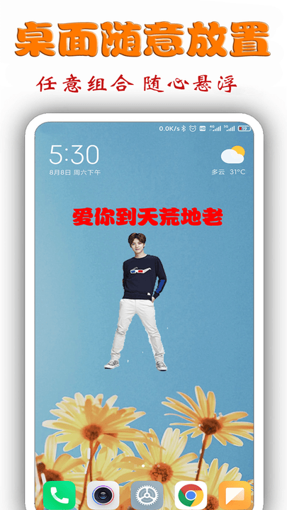 桌面明星秀截图