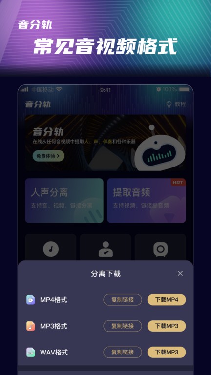 音分轨人声分离截图