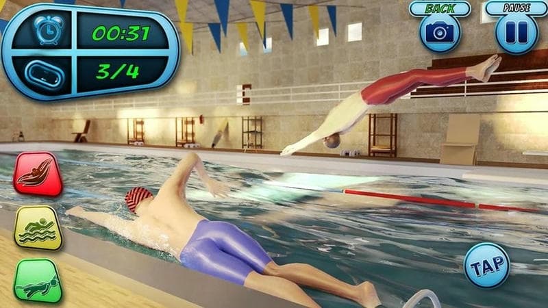 3d模拟游泳截图