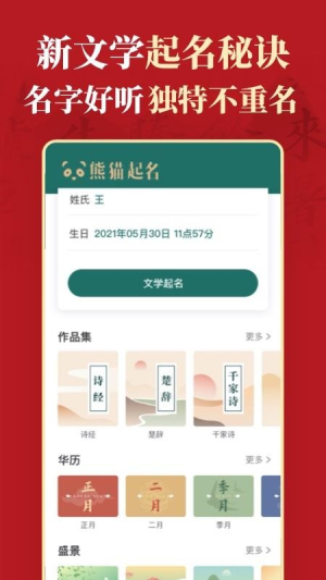 真熊猫起名截图