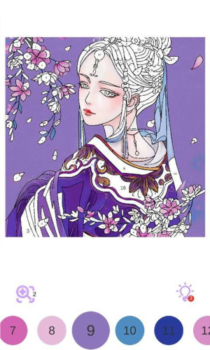 二次元填色截图