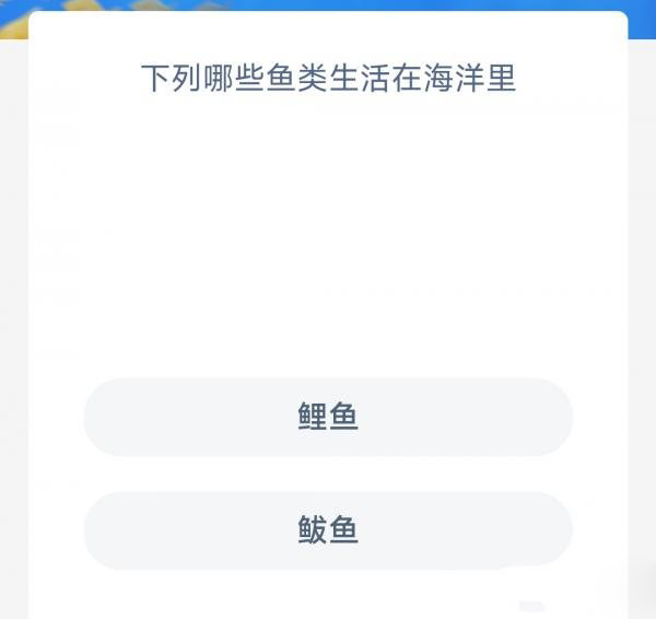 《支付宝》2023神奇海洋科普问答答案2.16